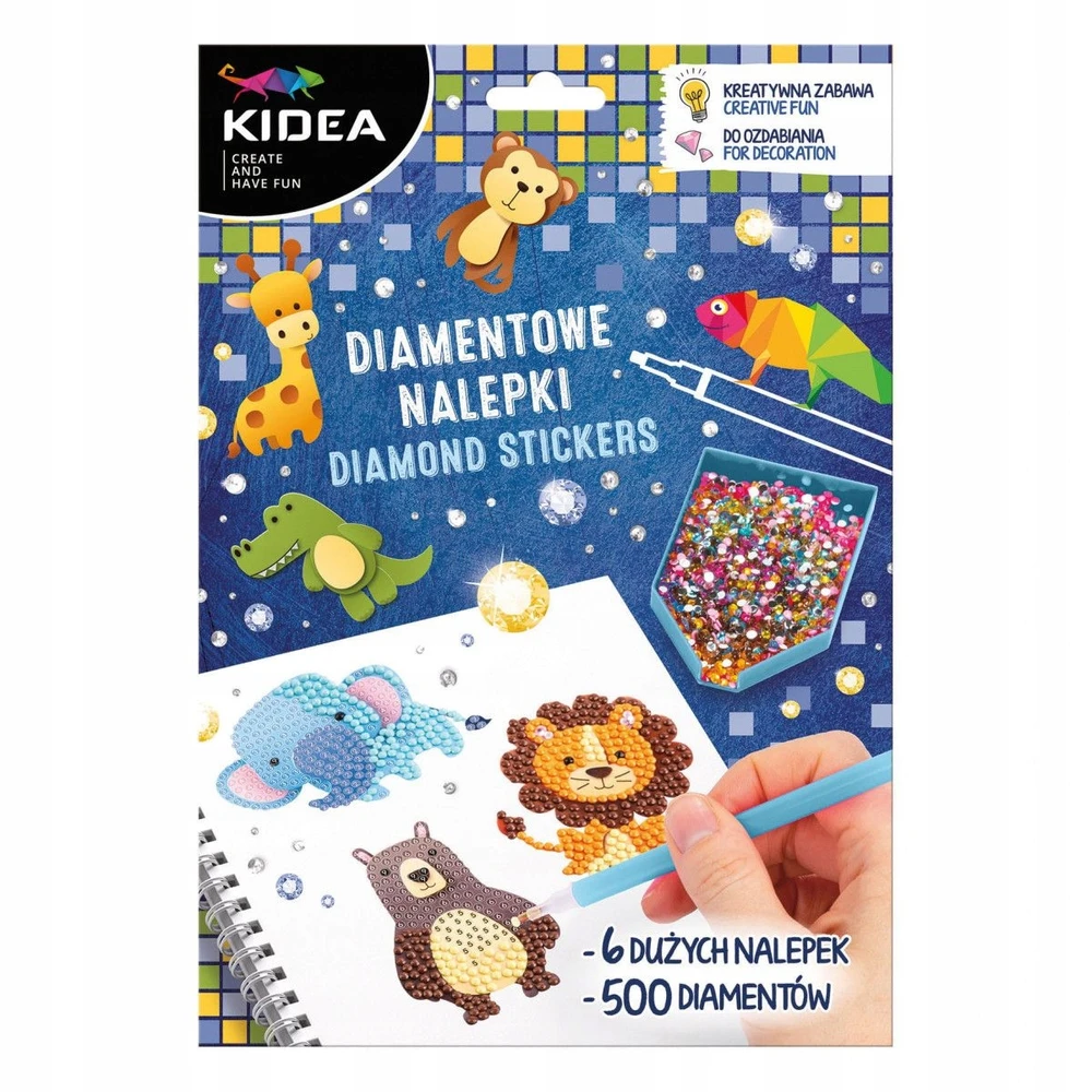 Derform Mosaic Zoo DIAMOND STICKERS Kidea (NDZOKA)