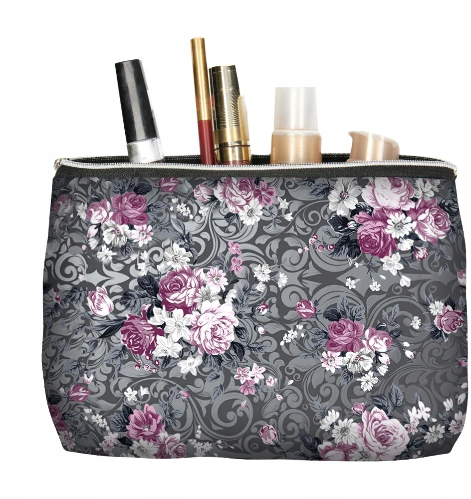 Moteriška kosmetinė rankinei 14x21 cm BERTONI Solo su Chic spauda