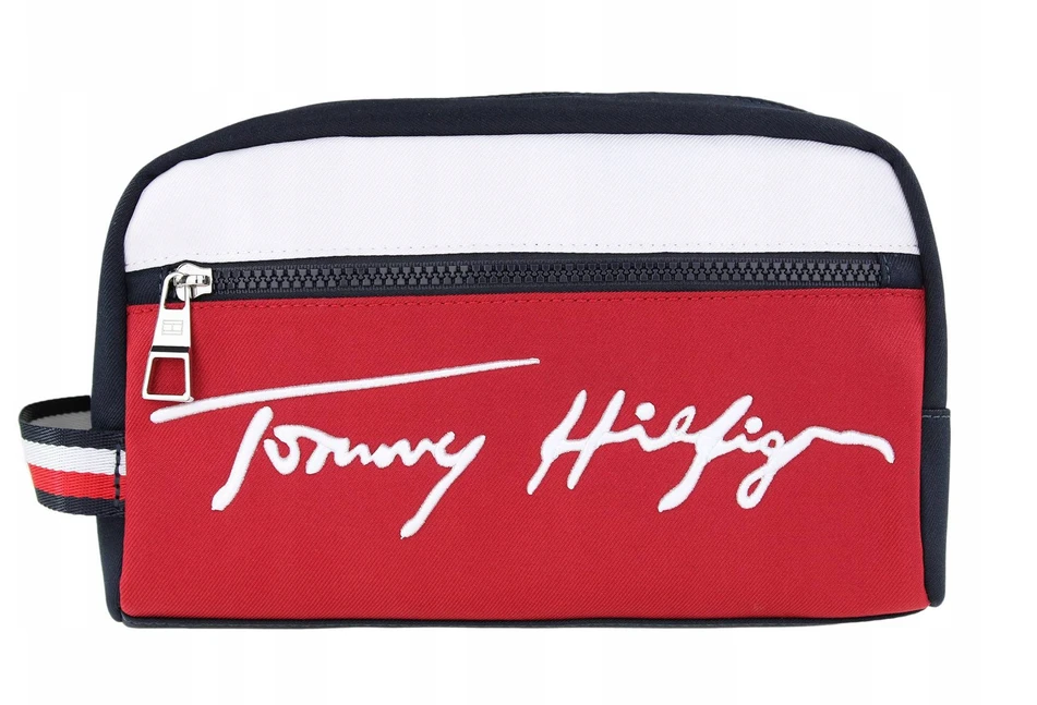 Moteriška kosmetinė Tommy Hilfiger TH SIGNATURE Washbag, tamsiai mėlyna AM0AM07293 DW5