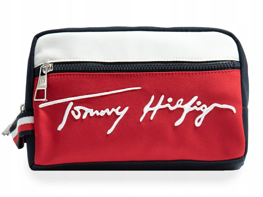 Moteriška kosmetinė Tommy Hilfiger TH SIGNATURE Washbag, tamsiai mėlyna AM0AM07293 DW5