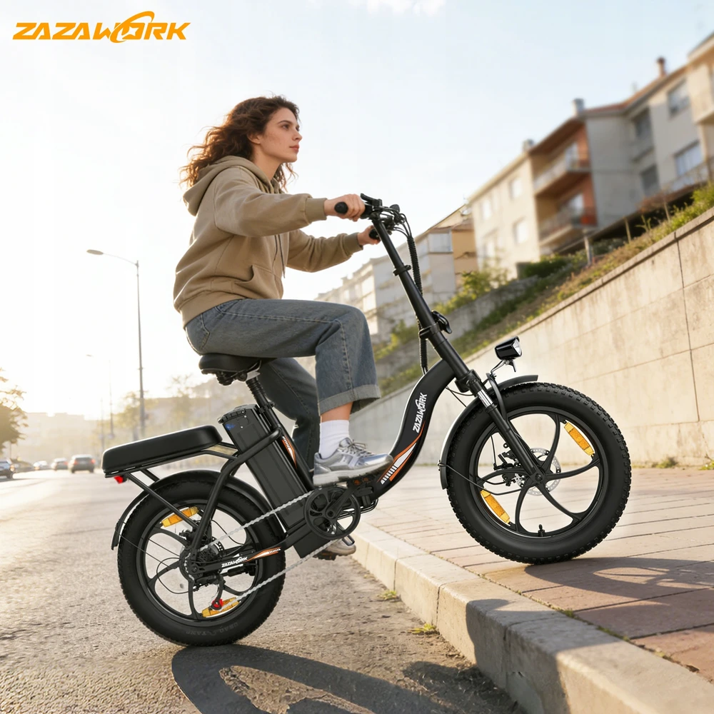 Moteriškas/vyriškas elektrinis dviratis ZAZAWORK C16 250W 25KM/H 100KM 16AH E-dviratis