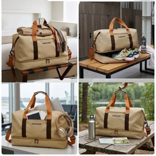 Moteriškas vyriškas sportinis kelioninis krepšys, didelis, lengvas, 38L, unisex