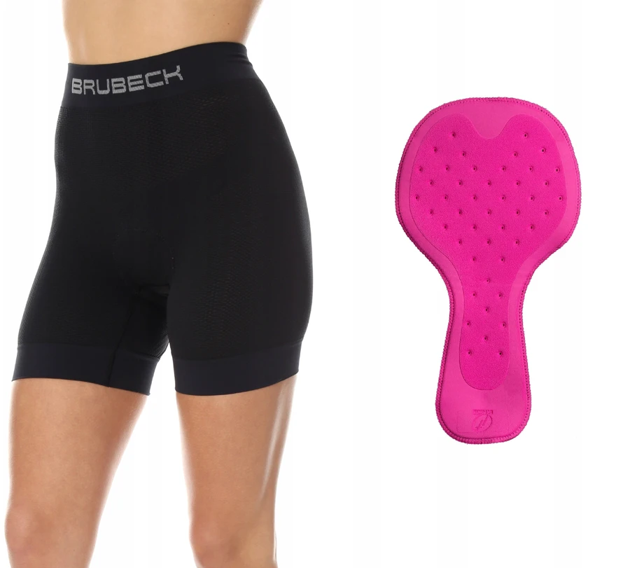 Moteriški dviračių bokso šortai su įdėklu BRUBECK Bicycle BX11410 M