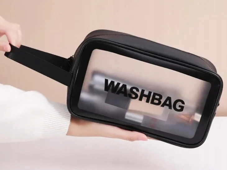 MOTERIŠKŲ VYRIŠKŲ KOSMETIKŲ KREPŠINIŲ RINKINYS 3in1 TRAVEL TRAVEL TRANSPARENT XL