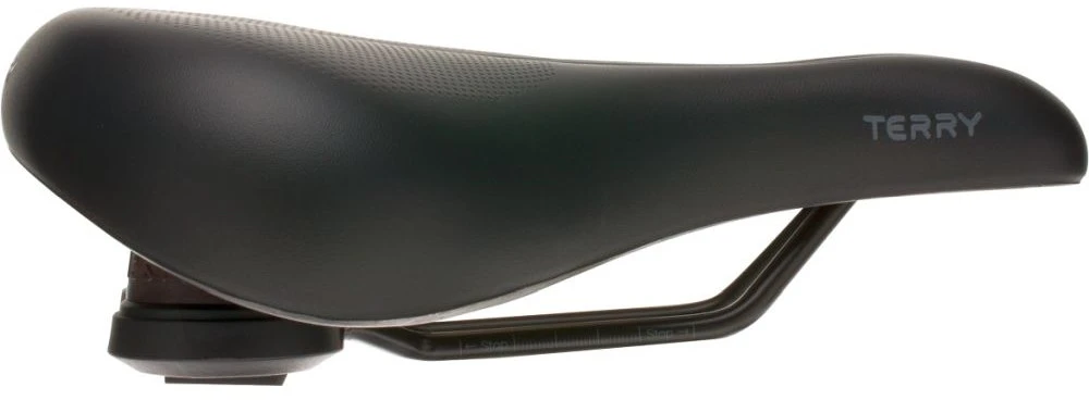 Moterų miesto žygių dviračio balnelis Terry Anatomica Flex Gel Juodas