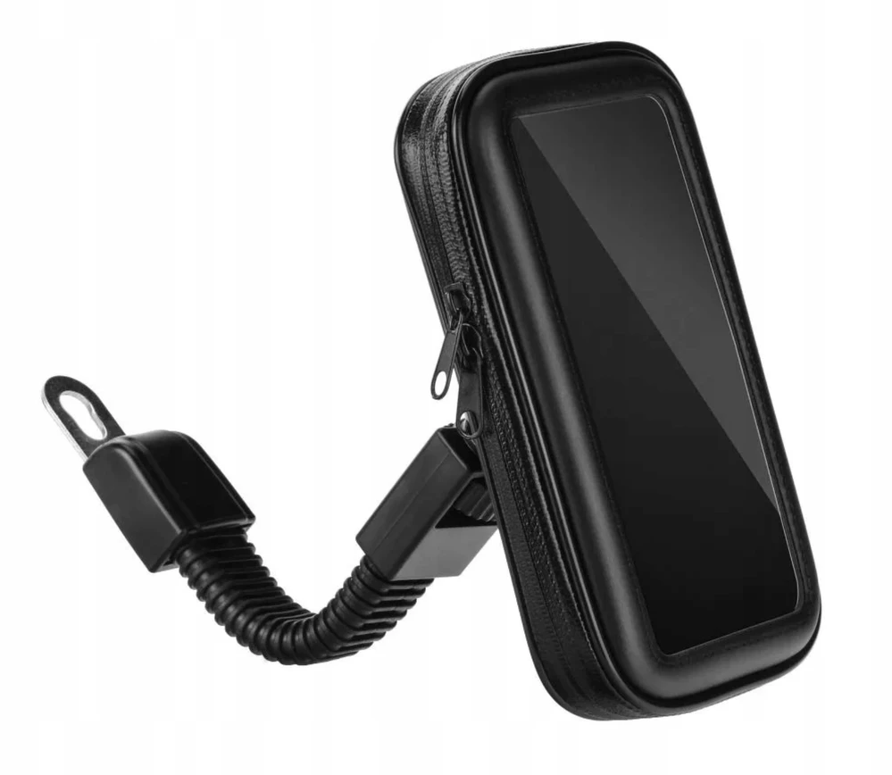 Motociklo telefono laikiklis Heckermann MT1 BIG, iki 6,3'', odinis, vandeniui atsparus