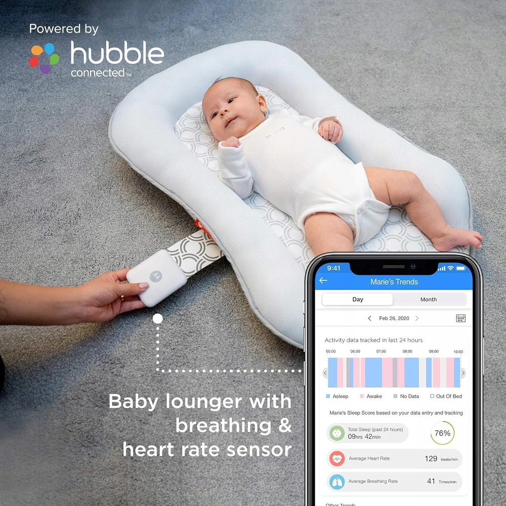Patalynės komplektas „Motorola Baby Comfort Cloud“ išmanusis miego ir kvėpavimo monitorius