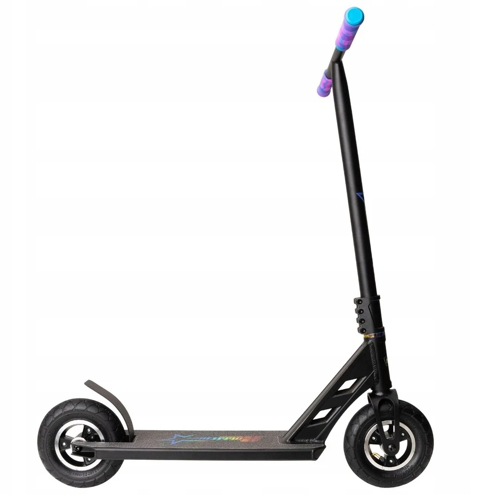 Motoroleris NKD Bullit Dirt Scooter juoda-vaivorykštė-92cm