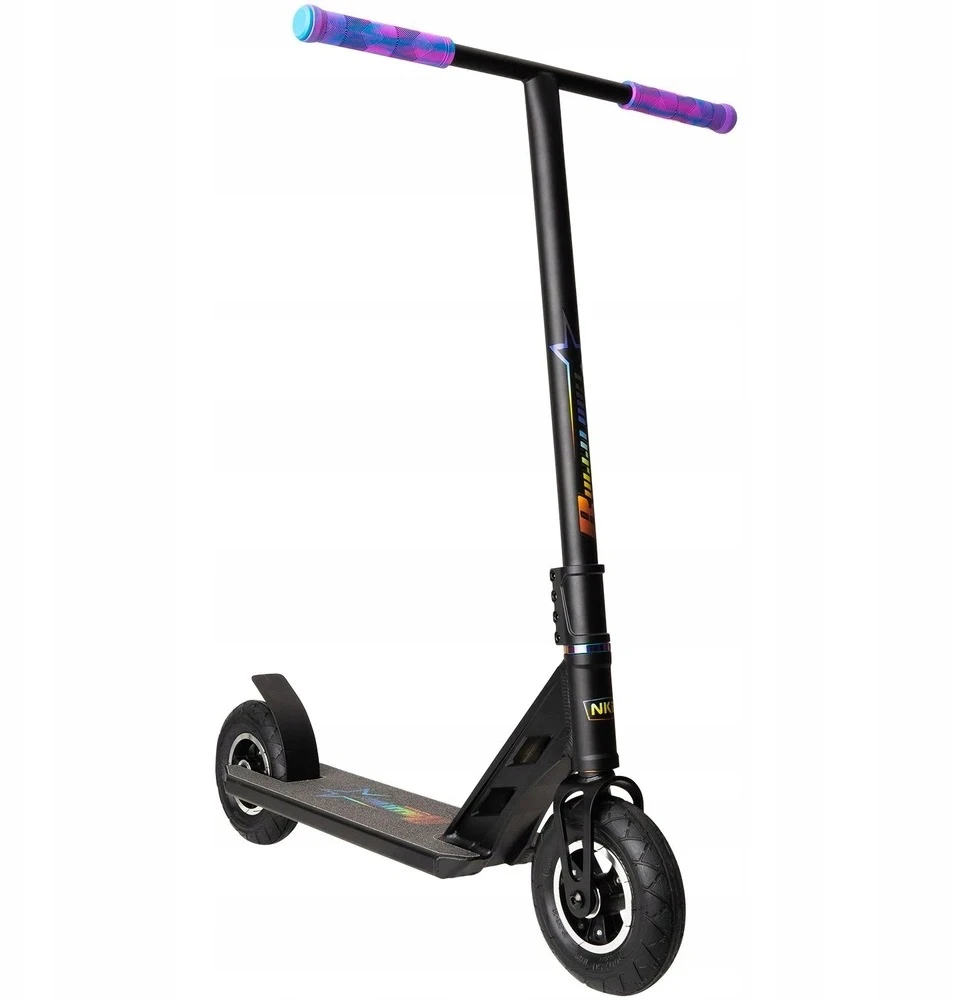 Motoroleris NKD Bullit Dirt Scooter juoda-vaivorykštė-92cm
