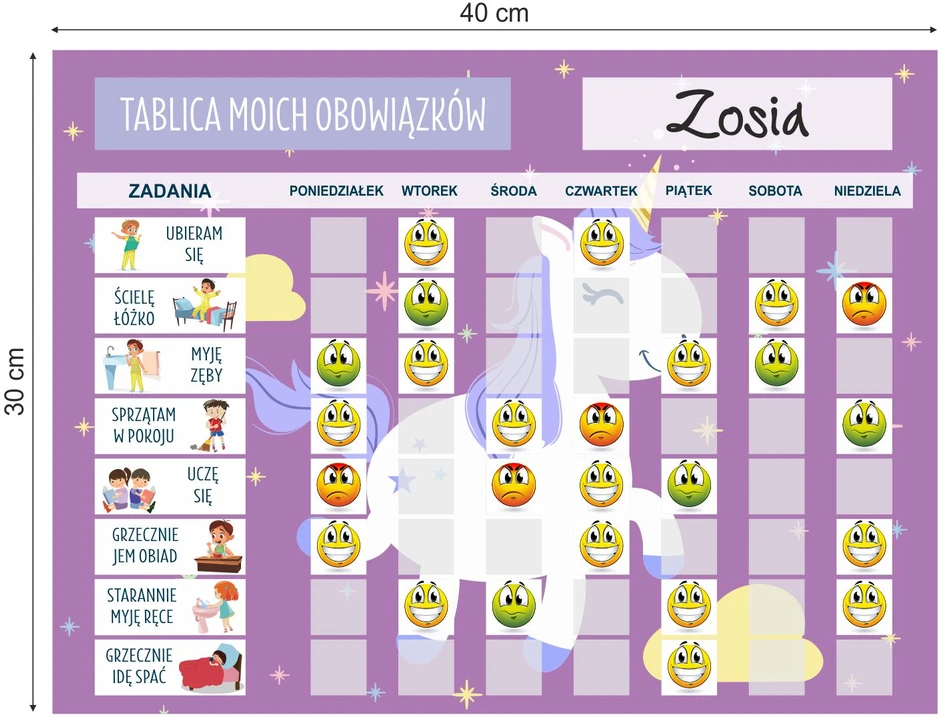 Motyvacinė lenta šaldytuvui. Magnetinė darbo lenta vaikams