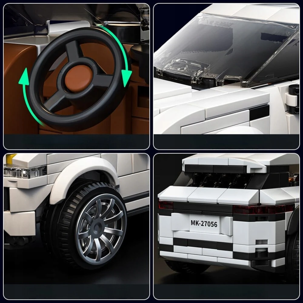 Mould King Auto Range Rover Evoque visureigis + dėžė - MOLD KING edu blokeliai 402 vnt. TECHNINIAI