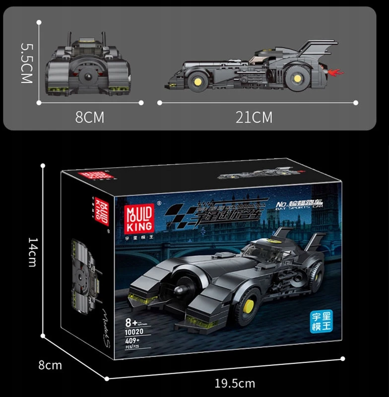 Mould King Batman Batmobile Mold King 10020S blokeliai