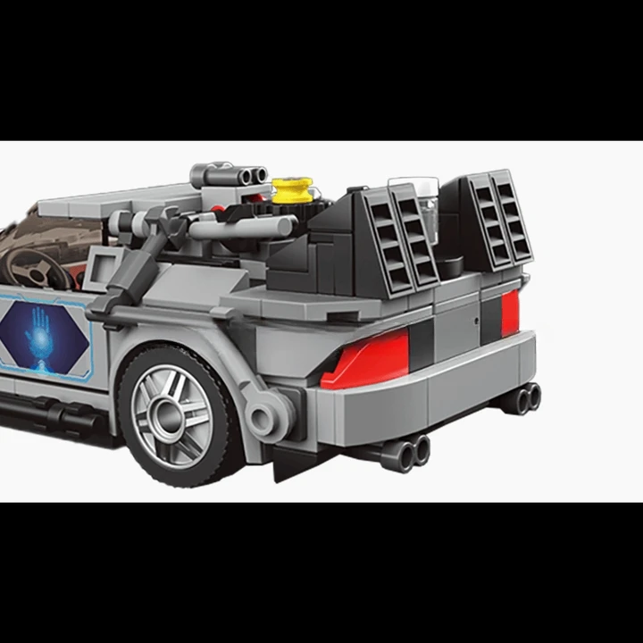 Mould King BLOKAI TECHNINIAI SPORTINIAI TRANSPORTO PRIEMONĖS DELOREAN 414 el. MOLD KING 27019 + VITRINA