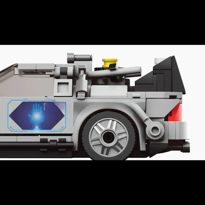 Mould King BLOKAI TECHNINIAI SPORTINIAI TRANSPORTO PRIEMONĖS DELOREAN 414 el. MOLD KING 27019 + VITRINA
