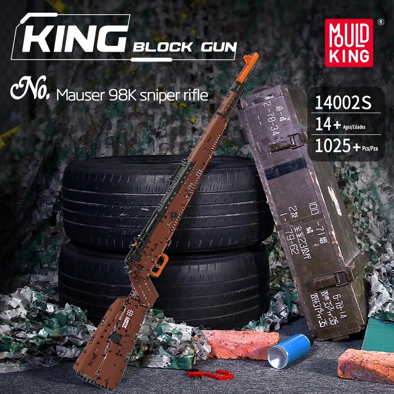 Mould King Konstrukcinis rinkinys: Mauser 98k snaiperinis karabinas, 1117 detalių