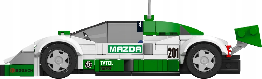 Mould King Mazada 787B Speed ​​​​Champions Mold King 27073 statybinių blokų rinkinys + vitrina
