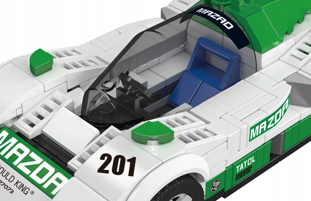 Mould King Mazada 787B Speed ​​​​Champions Mold King 27073 statybinių blokų rinkinys + vitrina