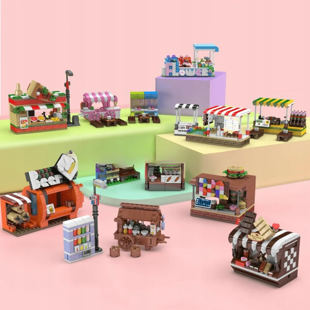 Mould King Mini komplektas ledainė su pardavimo automatu – blokeliai 24033 MOLD KING City 269 vnt.