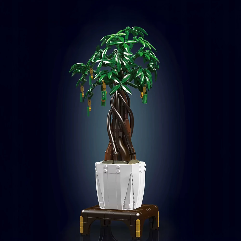 Mould King Mold King 10063S statybiniai blokai Laimės medžio bonsai dekoracija