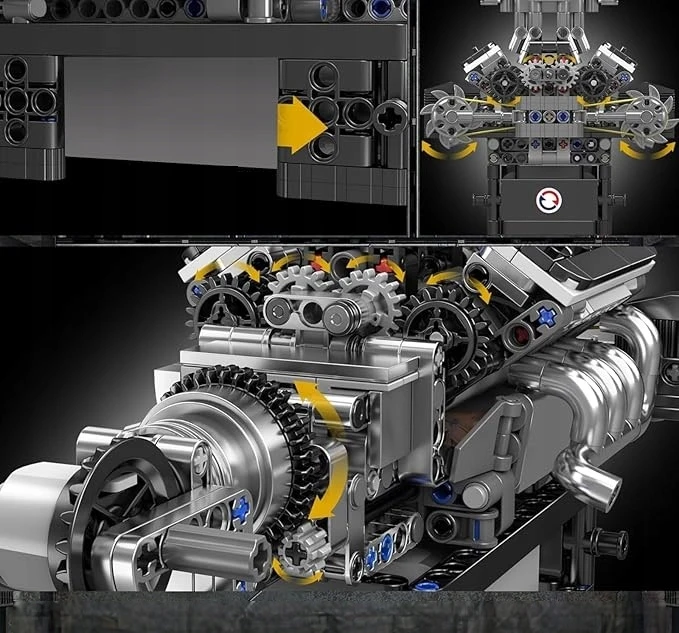 Mould King Mold King 10206 Car Engine Supercar V8 McLaren Technic BOX