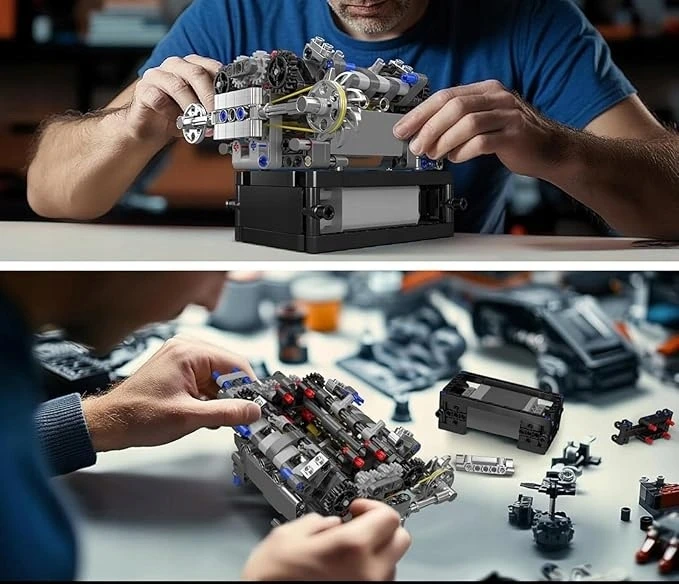 Mould King Mold King 10206 Car Engine Supercar V8 McLaren Technic BOX