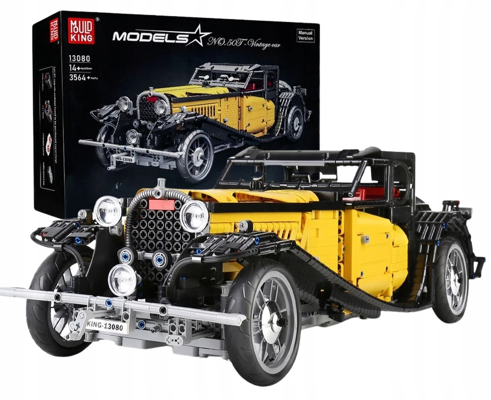 Mould King Mold King 13080 Bugatti Retro 50T blokeliai