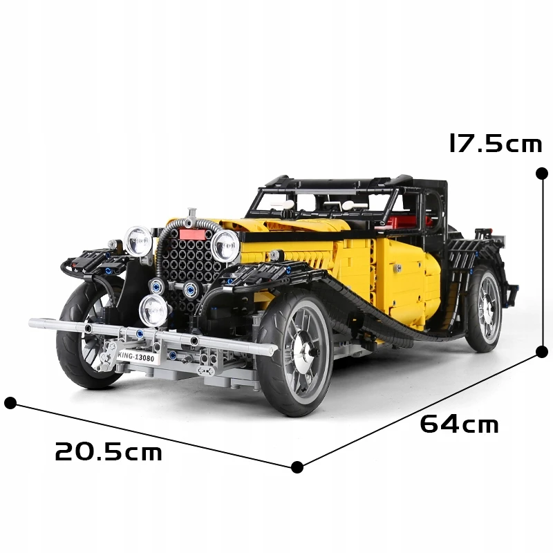 Mould King Mold King 13080 Bugatti Retro 50T blokeliai