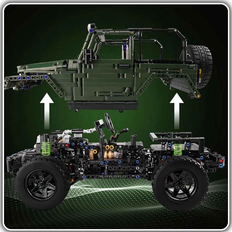 Mould King Mold King 13124 Offroad automobilių blokų komplektas 2096 vnt.