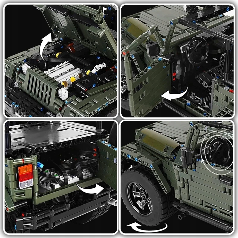 Mould King Mold King 13124 Offroad automobilių blokų komplektas 2096 vnt.