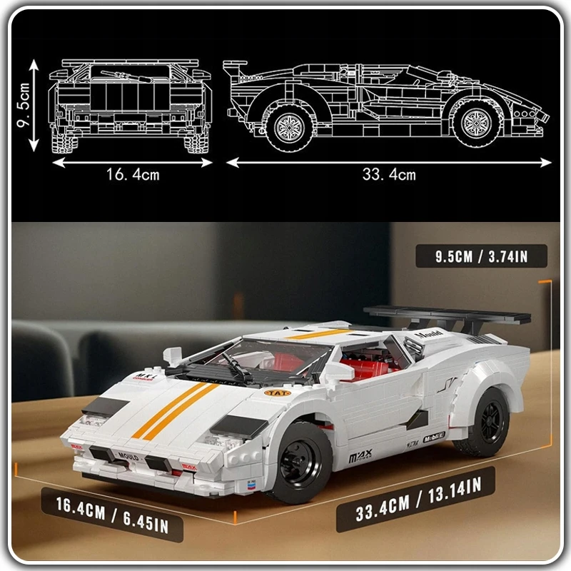 Mould King Mold King 13194 blokų rinkinys Auto Car RC BOX