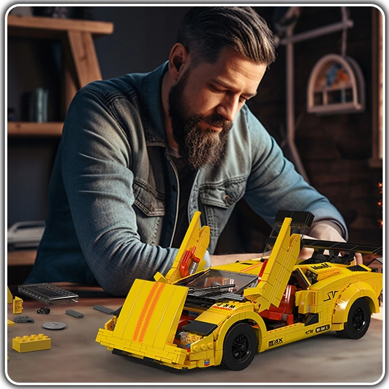 Mould King Mold King 13195 blokų rinkinys Auto Car RC BOX