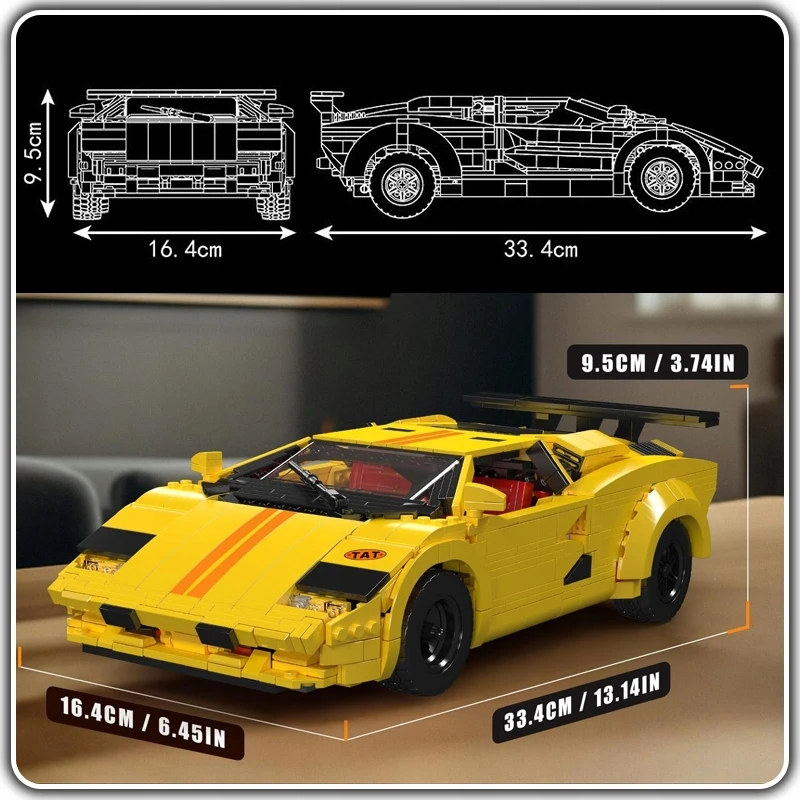 Mould King Mold King 13195 blokų rinkinys Auto Car RC BOX