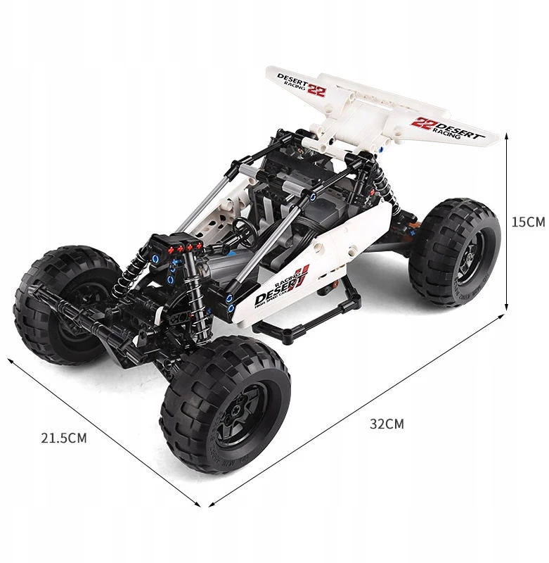 Mould King Mold King 18001 blokuoja nuotoliniu būdu valdomą automobilį RC 409 el.