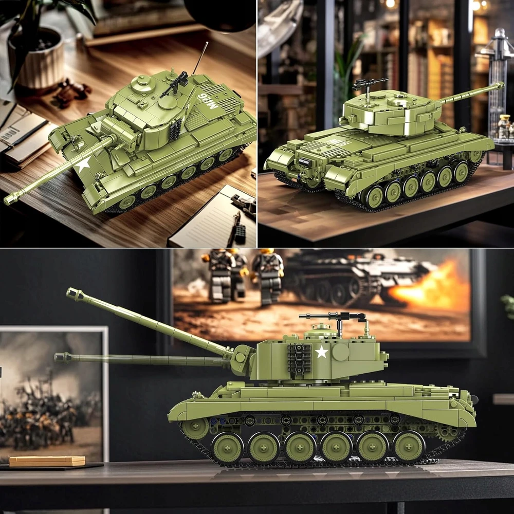 Mould King MOLD KING 20035 M26 Pershing RC Blocks Remote Control Tank Remote Control + APP