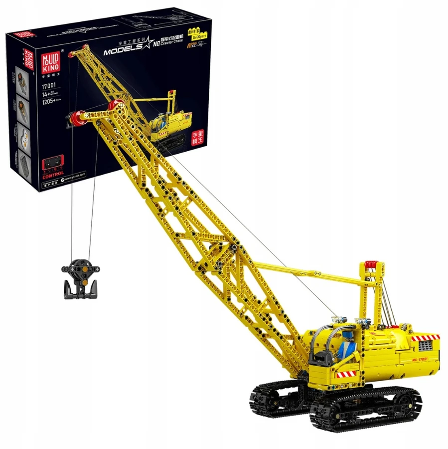 Mould King MOLD KING BLOCKS 17001 CRAWLER CRANE CRAWLER CRANE RC CRANE 1205 EL.