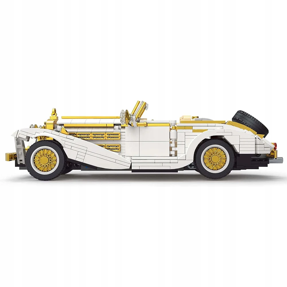 Mould King Mold King Mercedes-Benz 500K konstrukciniai blokeliai 868 plastikiniai elementai