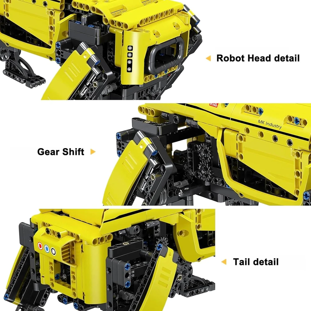 Mould King Pelėsių karalius Technic RC Robotas Šuns Modelis Statybinių blokų rinkiniai Žaislas
