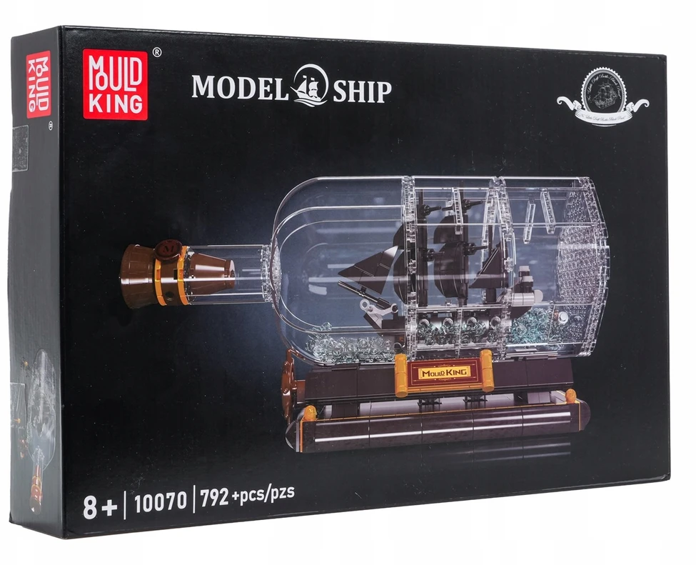 Mould King Piratų Laivas Butelyje Statybinių Detalių Rinkinys