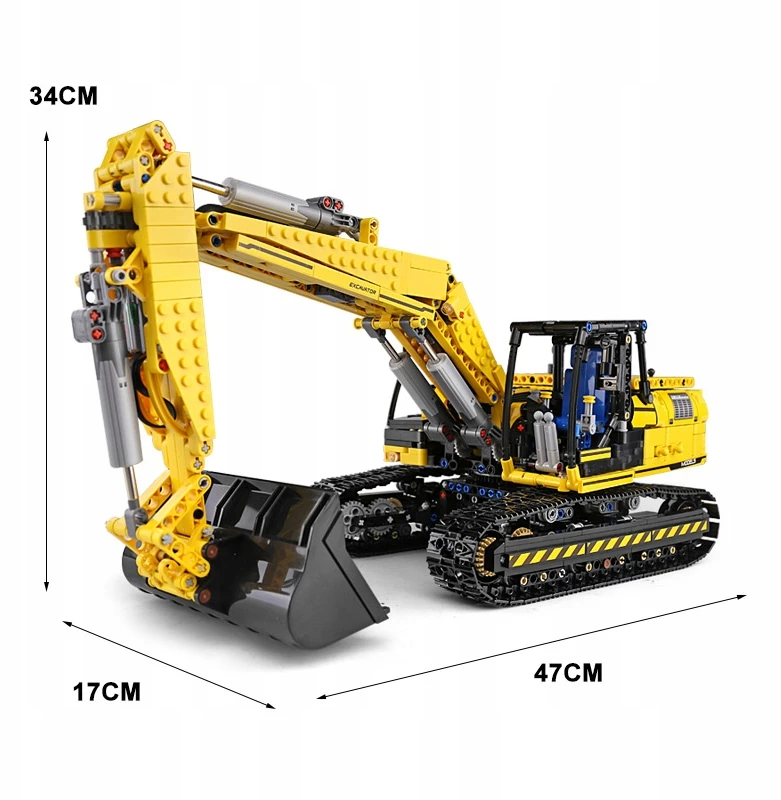 Mould King Statybiniai blokeliai Mold King 13112 Mechaninis Digger 1830 el.