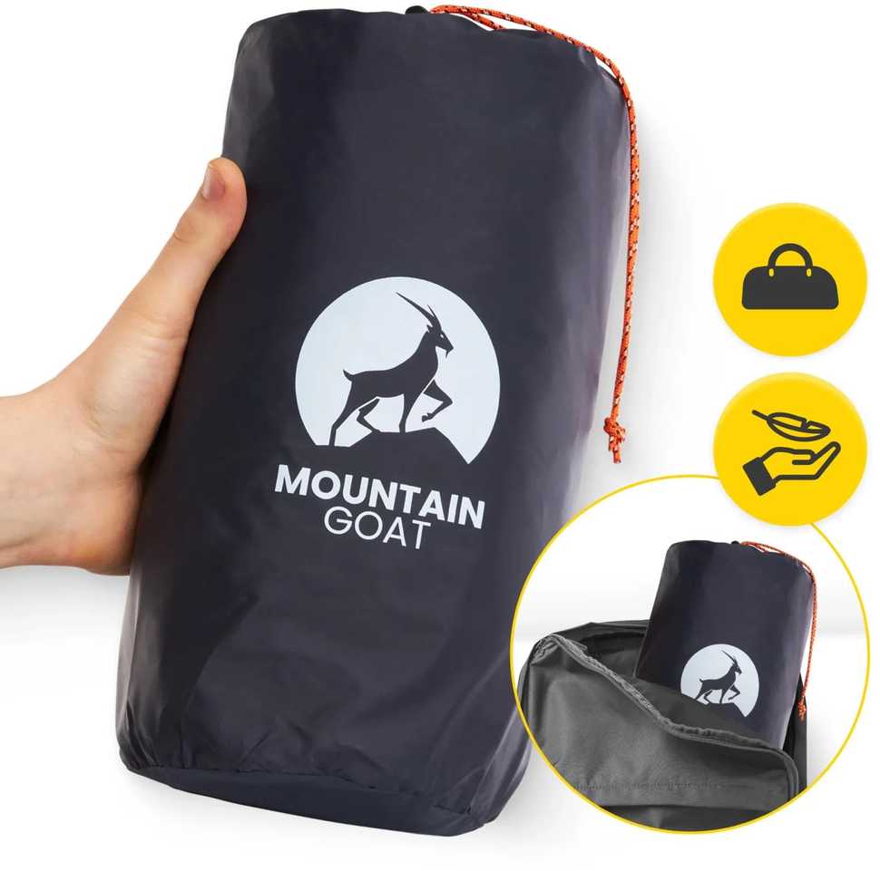 „Mountain Goat“ savaime prisipučiantis dvigubas pripučiamas turistinis čiužinys, tamsiai mėlynas