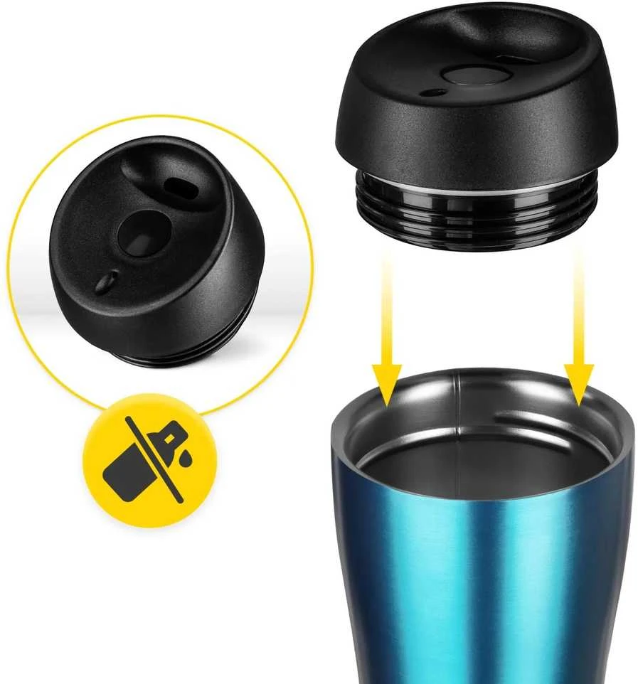 „Mountain Goat TRAVEL“ termo puodelis, 380 ml, mėlynas