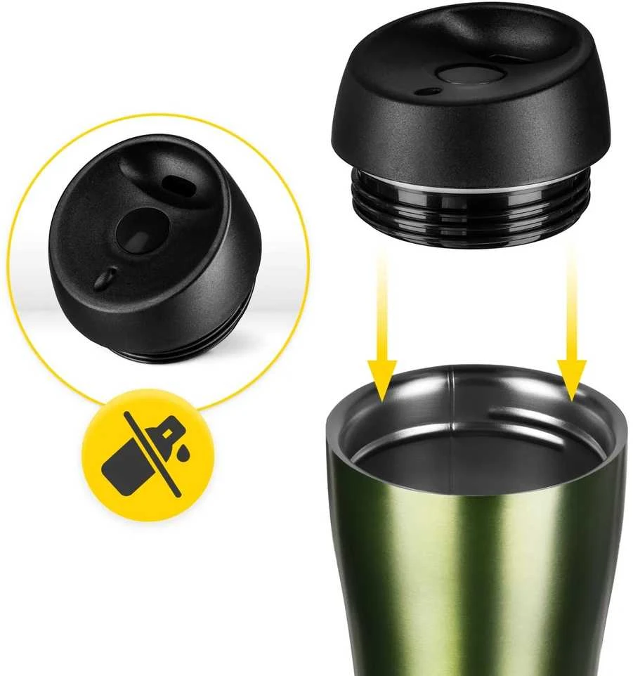 „Mountain Goat TRAVEL“ termo puodelis, 380 ml, žalias