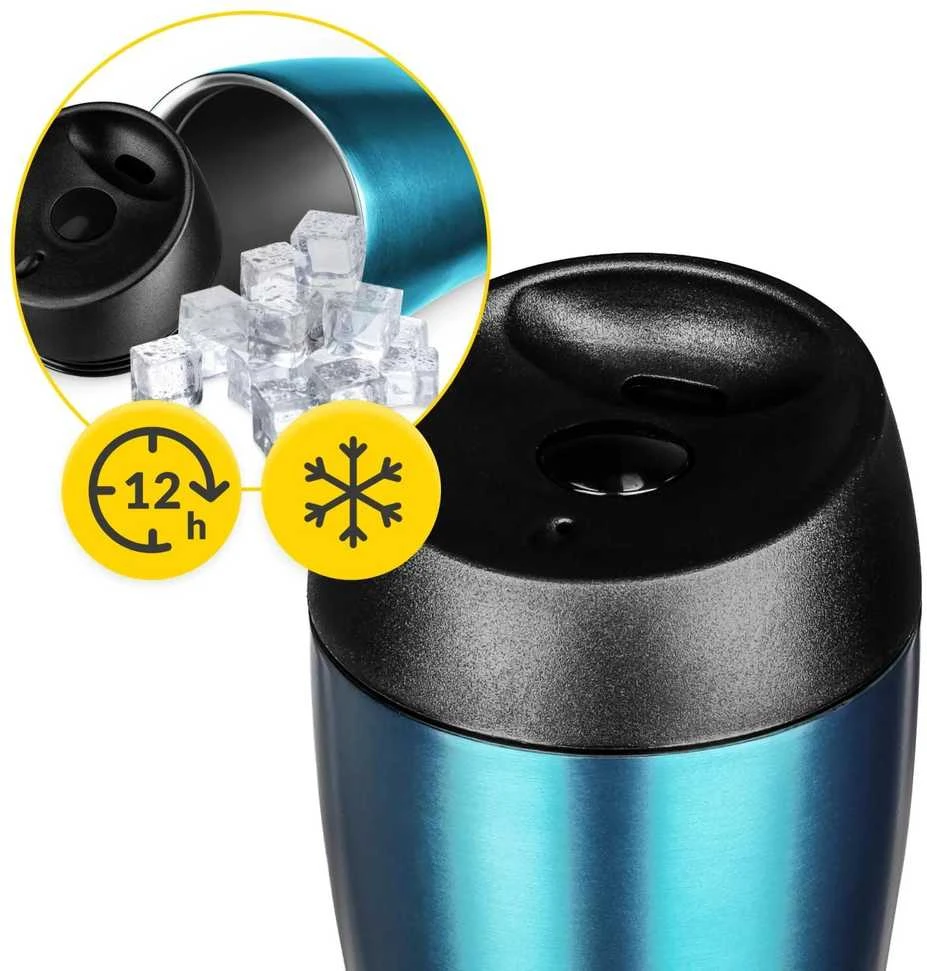 „Mountain Goat TRAVEL“ termo puodelis, 380 ml, mėlynas