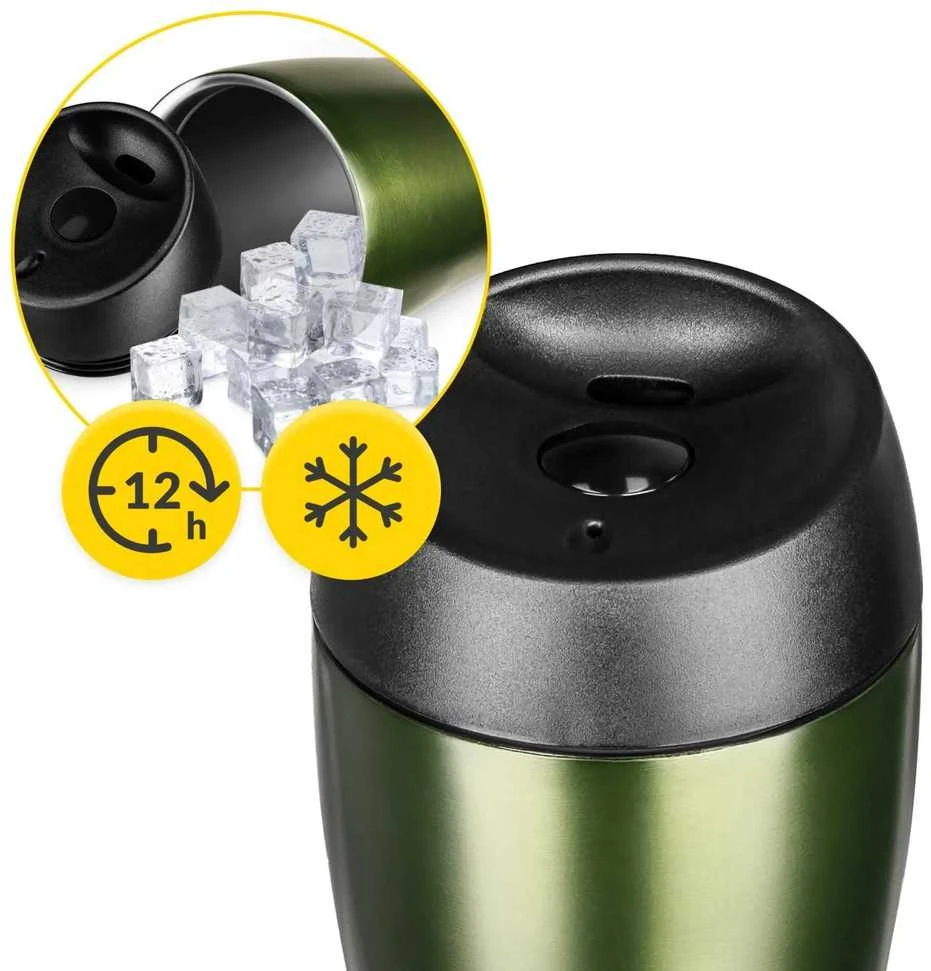 „Mountain Goat TRAVEL“ termo puodelis, 380 ml, žalias