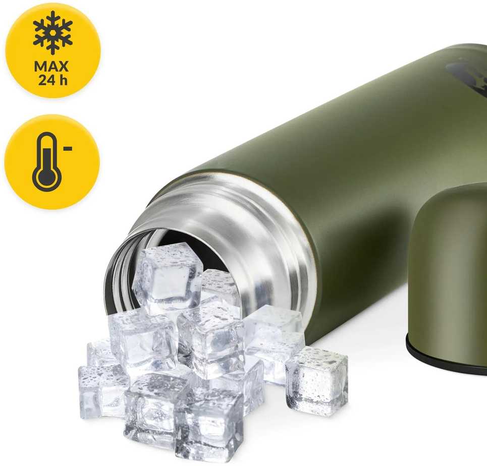 Mountain Kelioninis termosas kavai ir arbatai, 1 litras, žalias