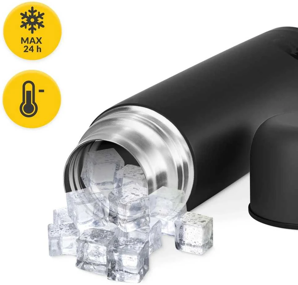 Mountain Kelioninis termosas kavai ir arbatai, 1 litras, juodas