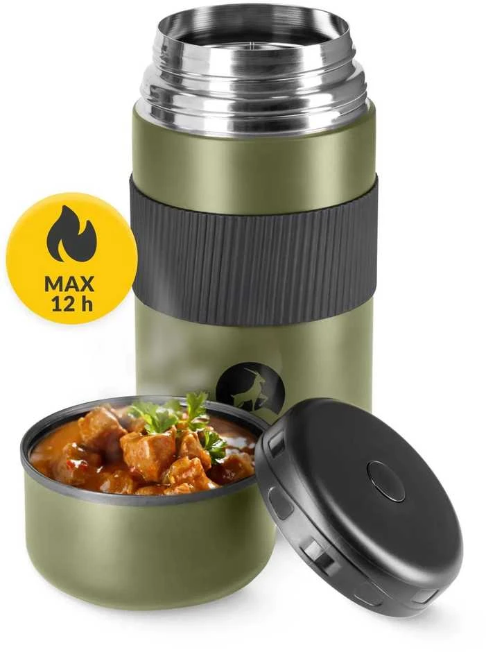 Mountain Nerūdijančio plieno pietų termosas 1 litras, žalias