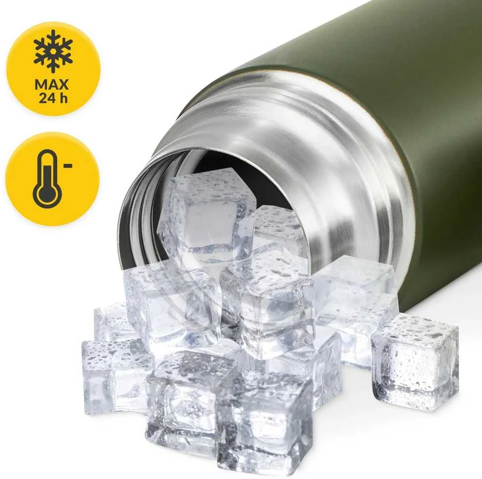 Mountain Nerūdijančio plieno pietų termosas 1 litras, žalias