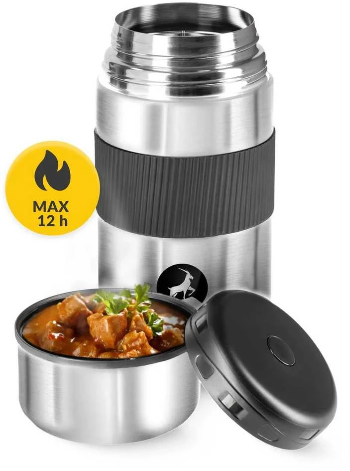 Mountain Nerūdijančio plieno pietų termosas 1 litras, sidabrinis