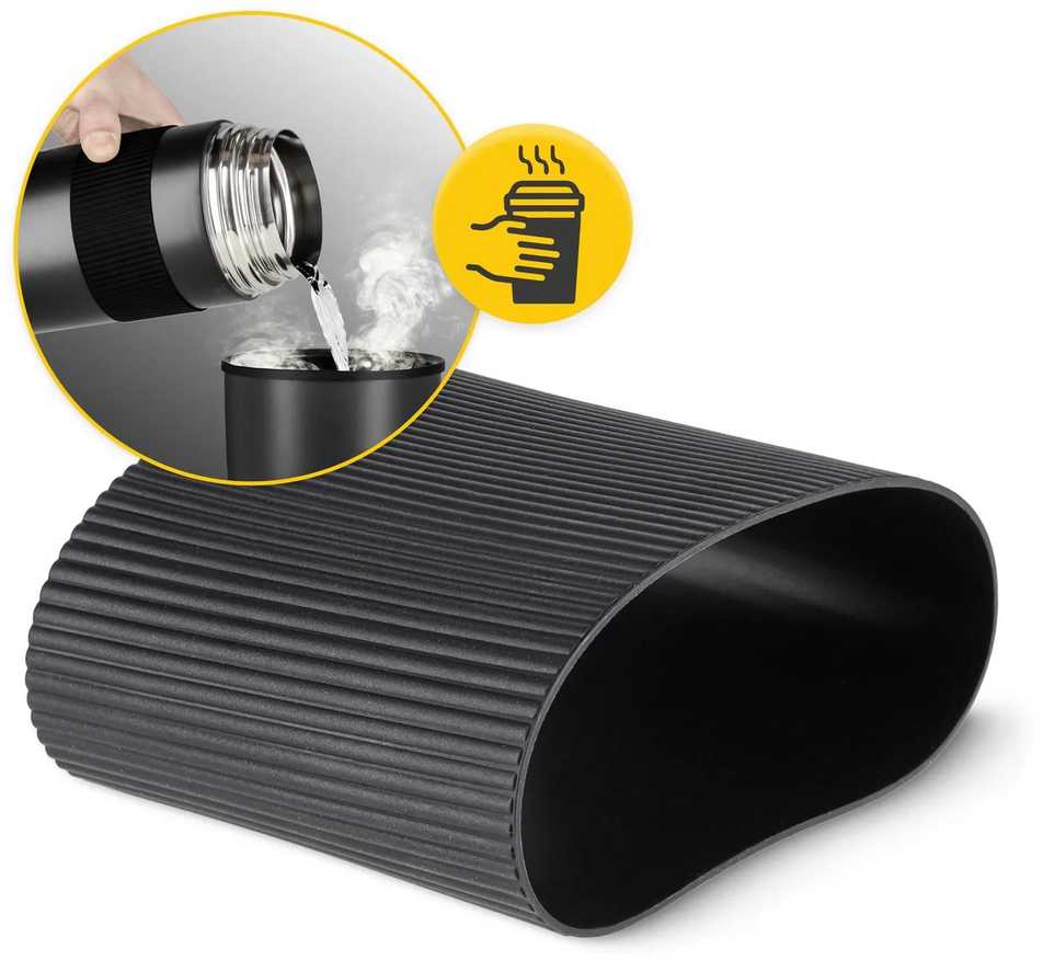 Mountain Nerūdijančio plieno pietų termosas 1 litras, juodas